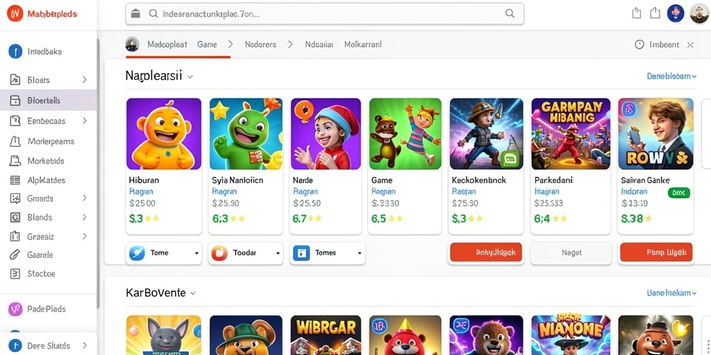 Gambar pertama menunjukkan tampilan awal permainan yang menarik.
