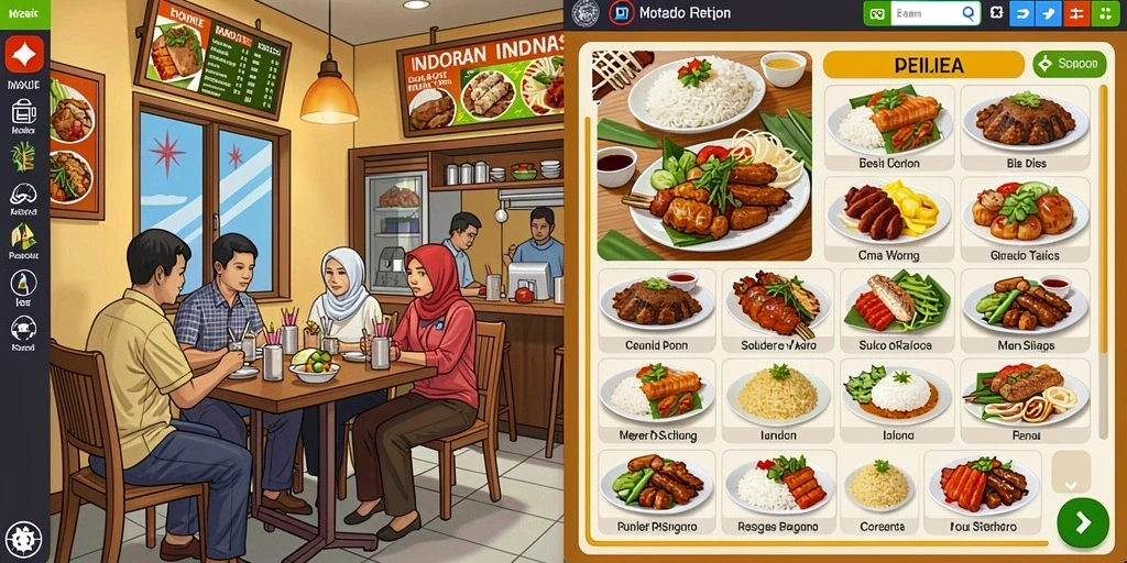 Tampilan karakter yang menawan dan penuh warna.
