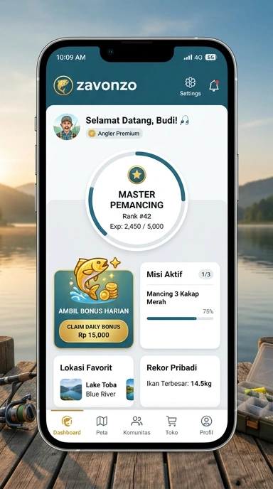 Galeri pratinjau visual zavonzo build APK resmi terbaru